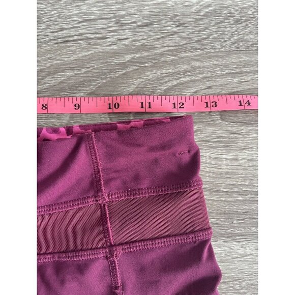 Lululemon Inspire Tight II Womens 4 Magenta Berry Mesh 23” Athletic Drawstring - Picture 9 of 12